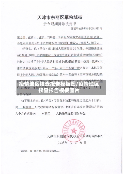 疫情地区核查报告模板图/疫情地区核查报告模板图片