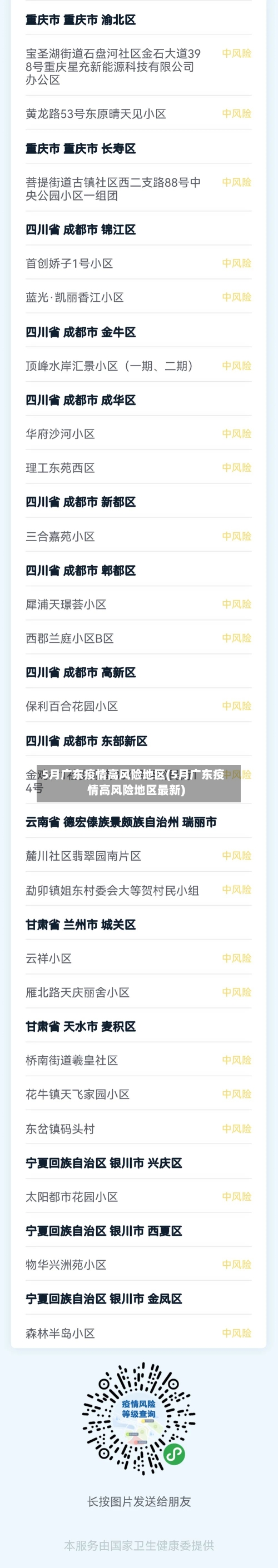 5月广东疫情高风险地区(5月广东疫情高风险地区最新)