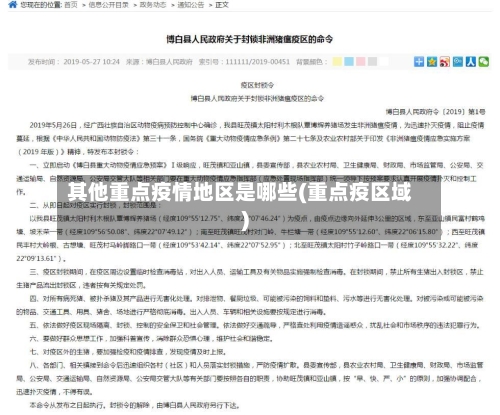 其他重点疫情地区是哪些(重点疫区域)-第2张图片