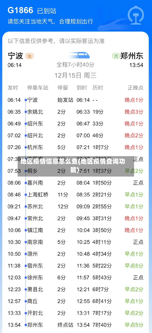 地区疫情信息怎么查(地区疫情查询功能)