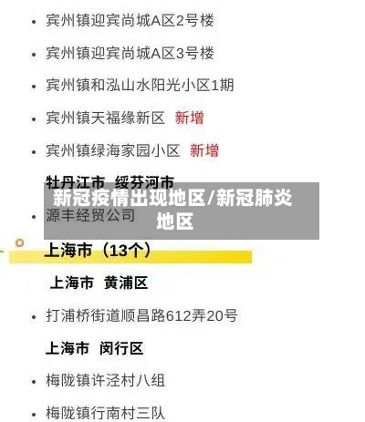 新冠疫情出现地区/新冠肺炎 地区-第2张图片