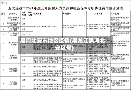 黑河北安市地区疫情(黑龙江黑河北安区号)