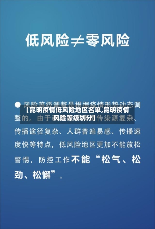 【昆明疫情低风险地区名单,昆明疫情风险等级划分】-第3张图片