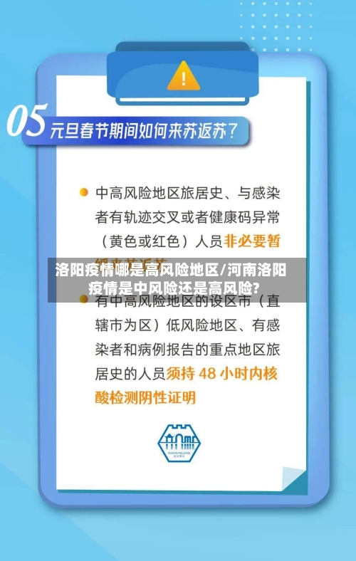 洛阳疫情哪是高风险地区/河南洛阳疫情是中风险还是高风险?-第2张图片