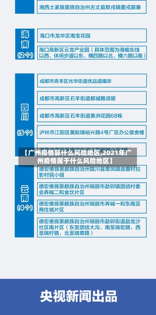 【广州疫情算什么风险地区,2021年广州疫情属于什么风险地区】