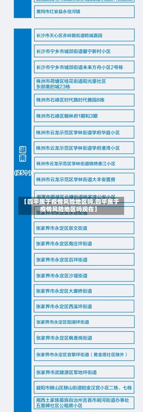 【四平属于疫情风险地区吗,四平属于疫情风险地区吗现在】-第2张图片