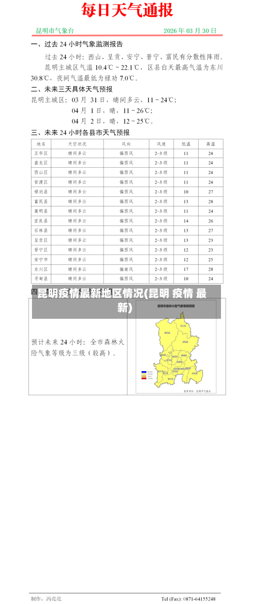 昆明疫情最新地区情况(昆明 疫情 最新)