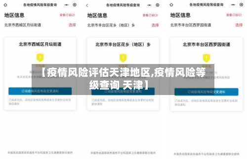 【疫情风险评估天津地区,疫情风险等级查询 天津】-第2张图片