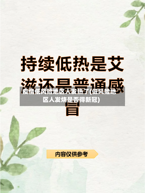 疫情低风险地区人发热了(低风险地区人发烧是否得新冠)-第2张图片
