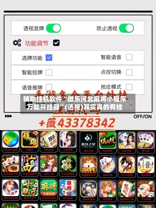 辅助挂机软件“微乐河北麻将小程序万能开挂器”(透视)其实真的有挂-第2张图片