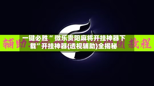 一键必胜“ 微乐贵阳麻将开挂神器下载”开挂神器{透视辅助}全揭秘-第2张图片