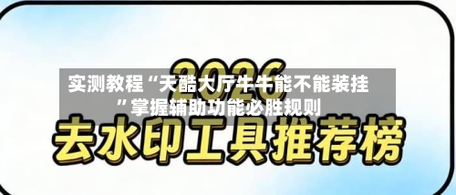 实测教程“天酷大厅牛牛能不能装挂”掌握辅助功能必胜规则-第2张图片