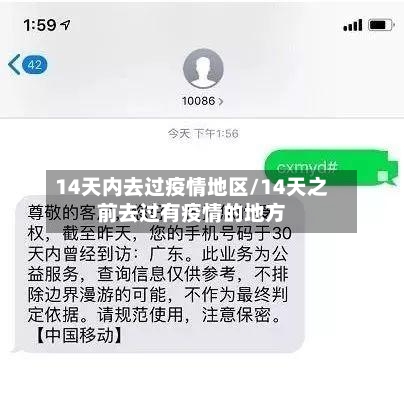 14天内去过疫情地区/14天之前去过有疫情的地方