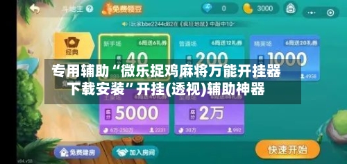 专用辅助“微乐捉鸡麻将万能开挂器下载安装”开挂(透视)辅助神器-第2张图片