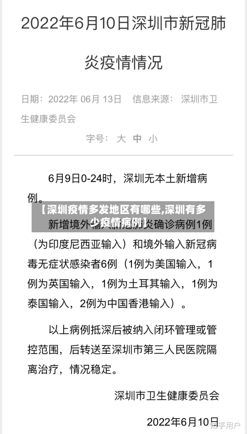 【深圳疫情多发地区有哪些,深圳有多少疫情病例】