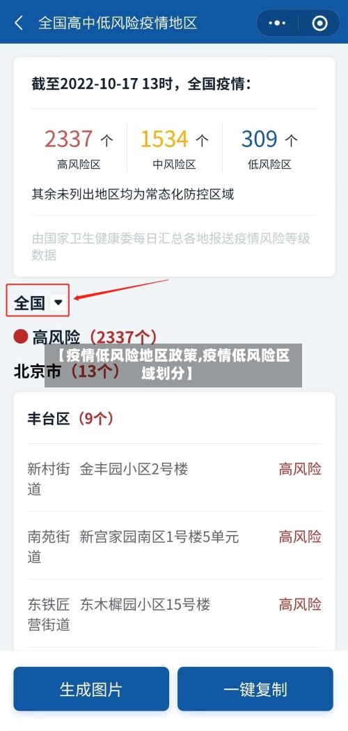 【疫情低风险地区政策,疫情低风险区域划分】