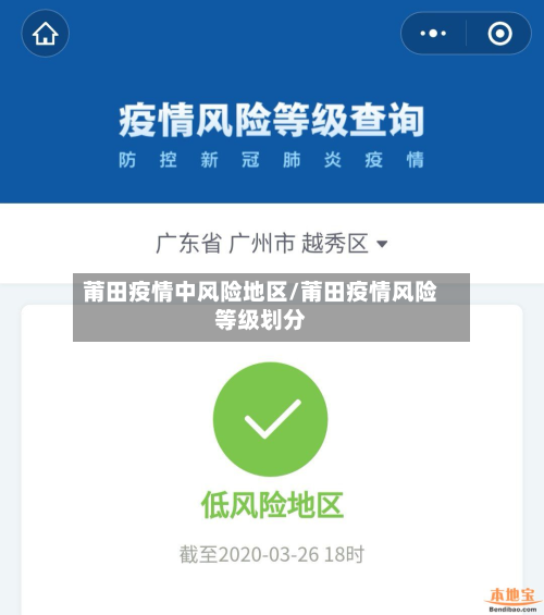 莆田疫情中风险地区/莆田疫情风险等级划分-第2张图片