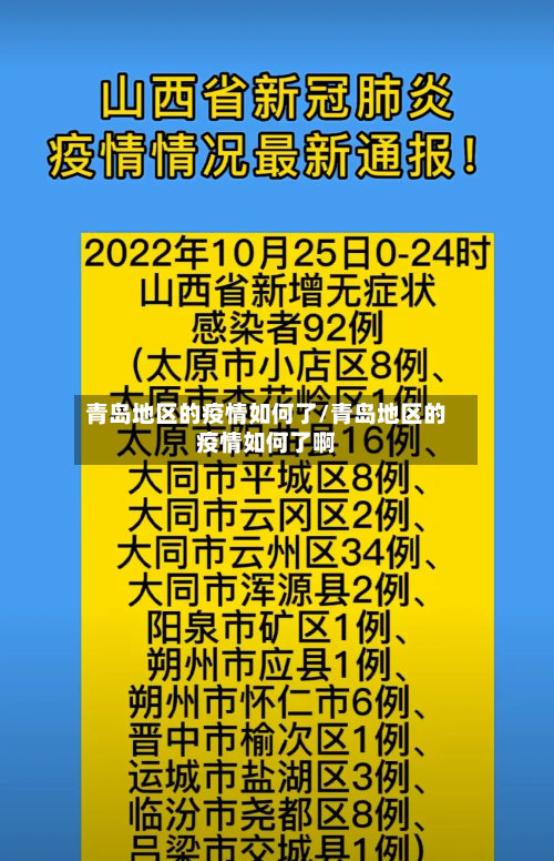 青岛地区的疫情如何了/青岛地区的疫情如何了啊