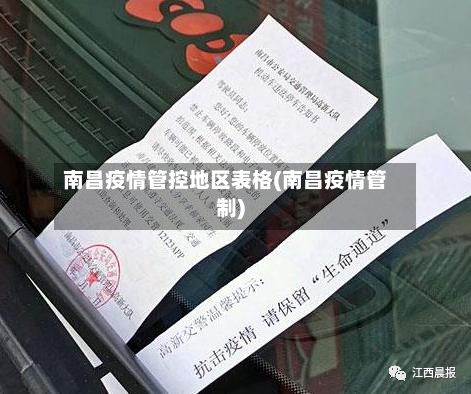 南昌疫情管控地区表格(南昌疫情管制)